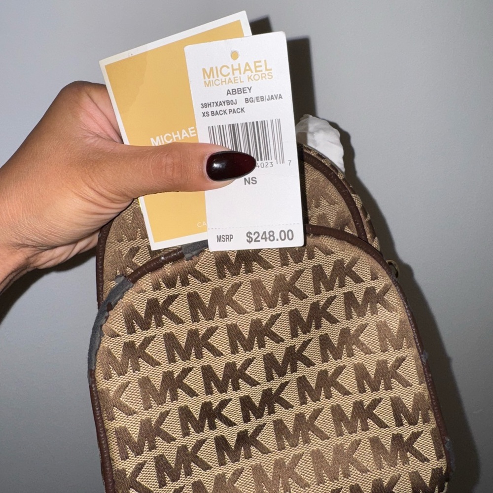 Michael Kors Brown Mini Backpack - image 4